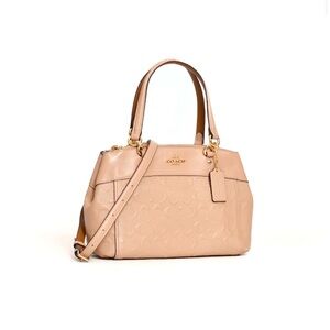 NWT Coach Brooke Carryall in Signature Debossed Leather - Nude Pink